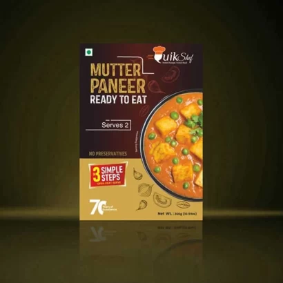 quikshef ready to eat Mutter Paneer 300g